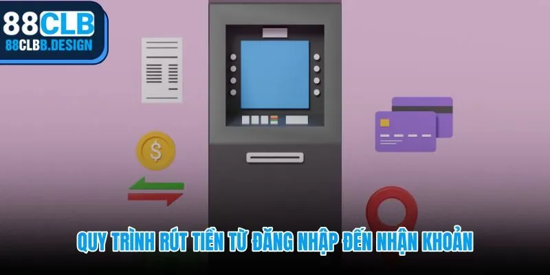 Quy trình rút tiền 88CLB gồm 6 bước liền mạch từ ví đến ngân hàng